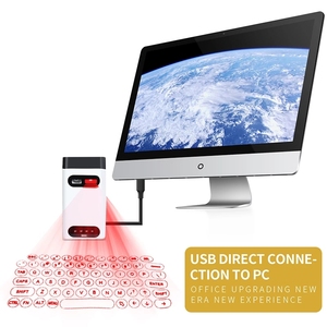Teclado láser virtual portátil, miniteclado de proyección inalámbrica con función de ratón - Product Image 3