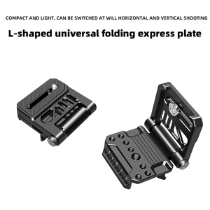 1/4 3/8 Aluminum Alloy Tripod <strong>Mount</strong> L-Shaped Quick Release Plate for Horizontal Vertical Shooting Board Foldable Camera Bracket - Product Image 2