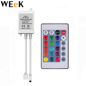 24 Tasten LED RGB Controller DC12V IR Fernbedienung für SMD 3528 5050 RGB LED Strip Lights - Product Image 1