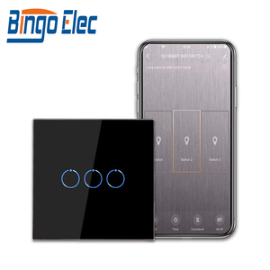 Bingoelec avrupa Alexa akıllı Tuya kontrollü su geçirmez duvar için ev kullanımı için LED ışık Wifi dokunmatik uzaktan kumanda - Product Image 2