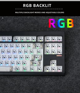 Kit de teclado mecánico RGB, kit de teclado de 3 modos, inalámbrico, Bluetooth, junta intercambiable en caliente, teclado personalizado, kit de teclado para juegos - Product Image 2