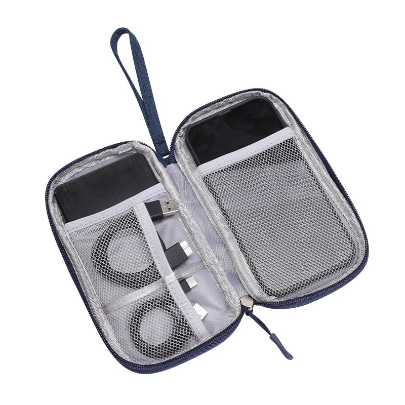 Navy blue single-layer data cable package