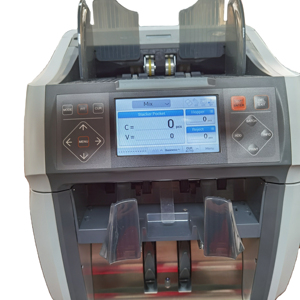 Máquina de clasificación de billetes de alta resolución, dispositivo de clasificación con 2 CIS 1 + 1 bolsillo