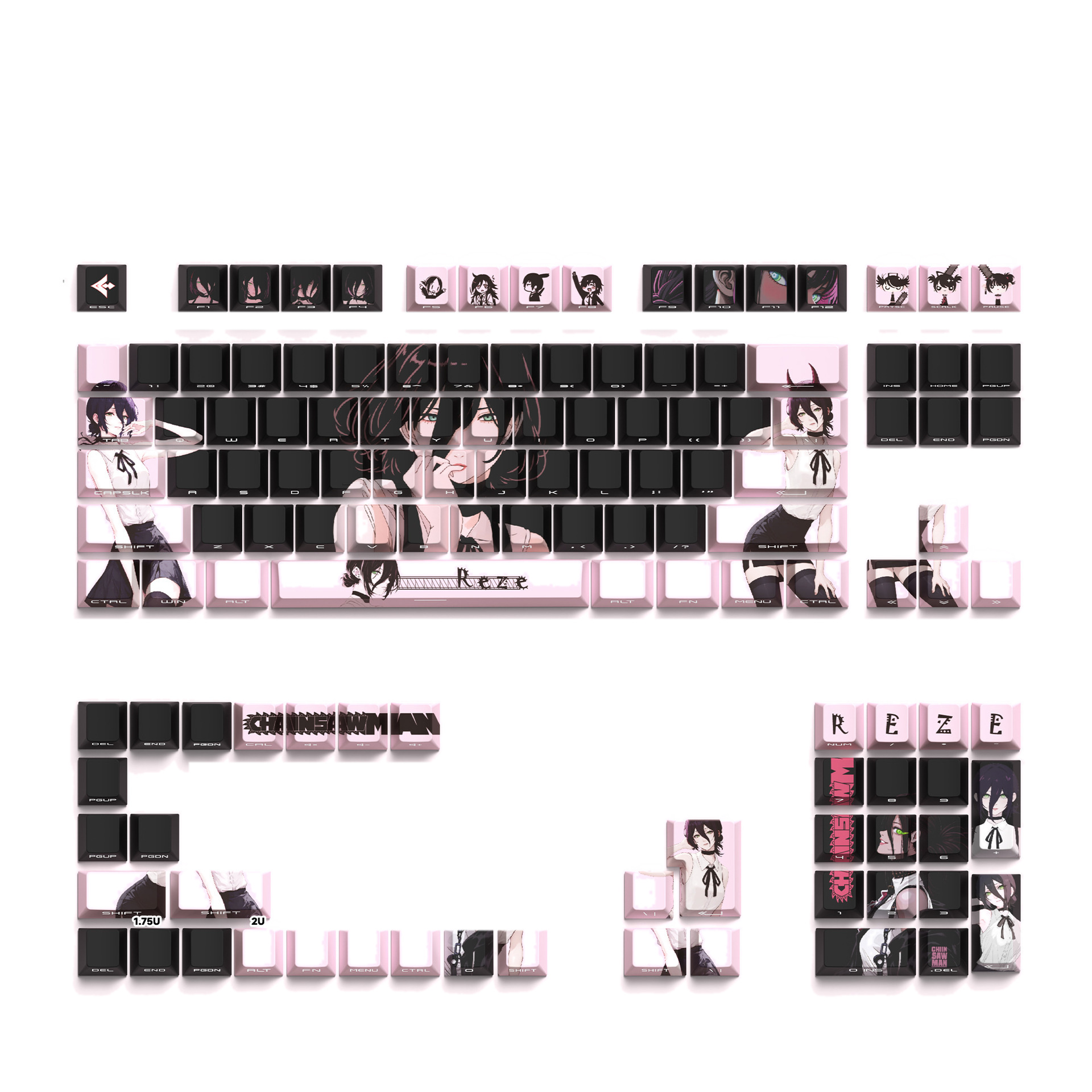 Reze rose - Clavier 129 touches, gravure d'usine originale - Emballé