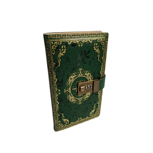 Journal <strong>with</strong> Combination <strong>Lock</strong> Pu Leather Waterproof Custom Liined Dot Grid <strong>Notebook</strong> <strong>Notepad</strong> Planner Custom Printing - Product Image 2