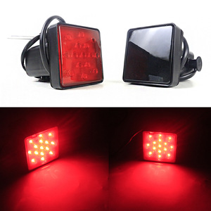 OVOVS evrensel Anti çarpışma sinyal lambası uyarı ışığı füme kırmızı Lens 12/15 LED kamyonet römork kuyruk lambası arka ışık - Product Image 1