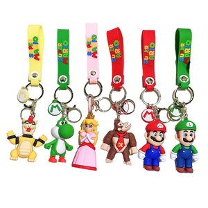 Bán buôn 2024 New Peter Pan <span class=keywords><strong>PVC</strong></span> Keychain 3D Movie Key Ring cao su Peter Pan Mặt dây chuyền móc khóa cho trẻ em 'món quà - Product Image 1