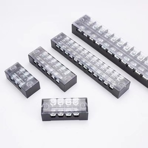 Bloque de terminales de Motor TB2504 4P M4 Conectores de cable Bloques de terminales 25A 600V Terminal fijo con orificio de tornillo - Product Image 6