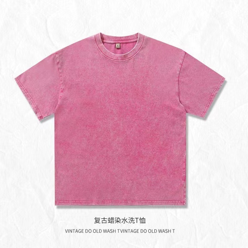 230g rose red t-shirt