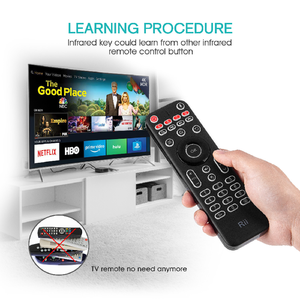Control Remoto Portátil de alta calidad 2,4 GHz Mini teclado inalámbrico Voice Ir Remote Smart Keyboard Switches - Product Image 5
