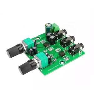 双通道立体声音频混音器板1通道放大输出耳机放大器音频DIY 2输入1输出