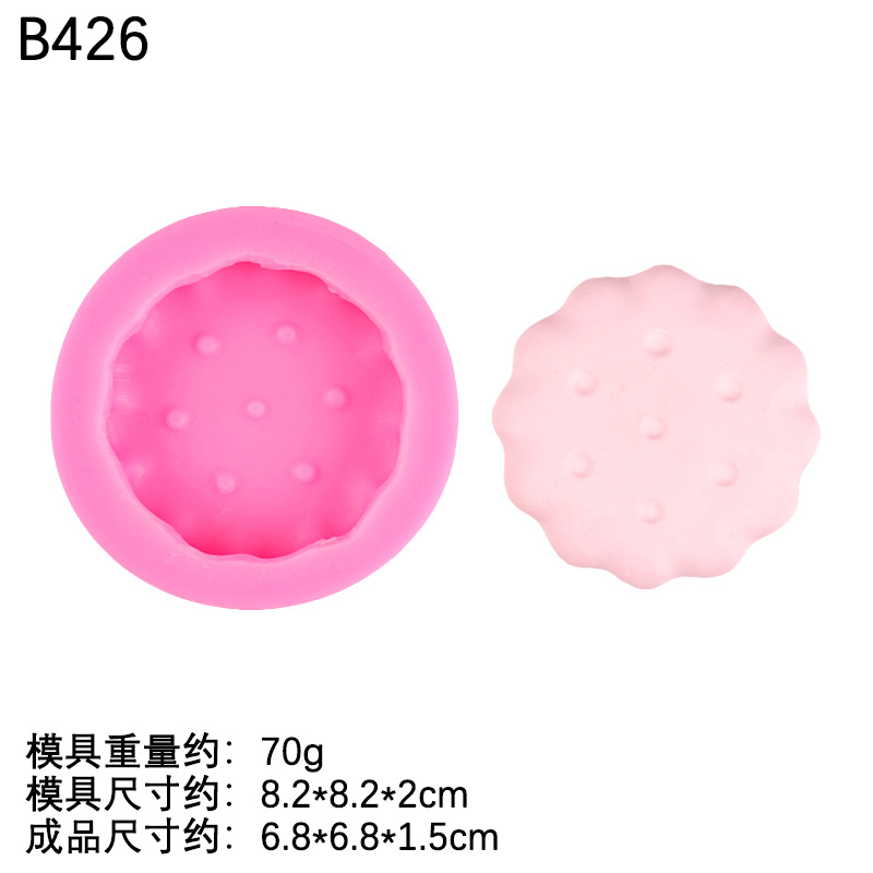 Rose - Biscuits en dentelle B426- trois pouces