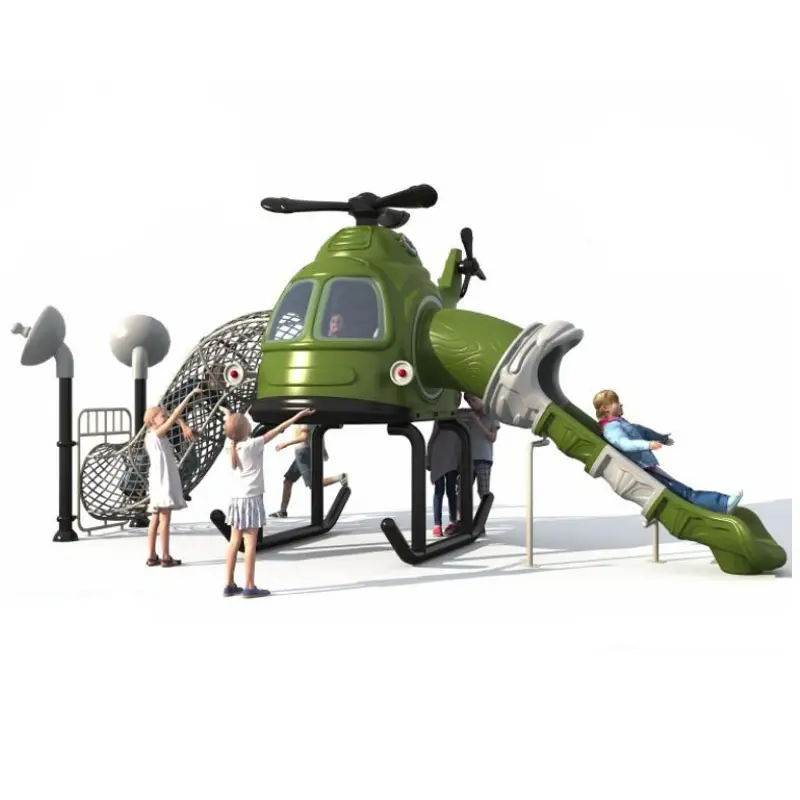 도매 항공기 비행기 슬라이드 슬라이드 야외 놀이터 슬라이드 비행기 홈 슬라이드 스윙 세트 유치원 놀이터 판매
