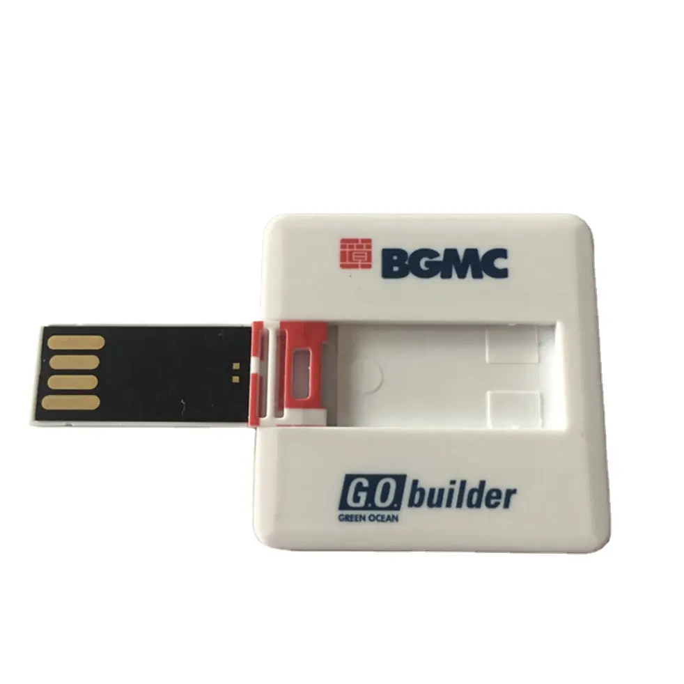 가장 저렴한 1usd 사용자 정의 로고 디자인 승화 인쇄 16Gb 비즈니스 스퀘어 카드 USB C 플래시 메모리 스틱 펜 드라이브