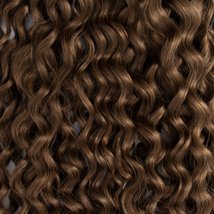 Doğal kahverengi Remy saç uzatma İtalyan kıvırmak ve su dalgalı tarzı klip-hint insan saçı - Product Image 6