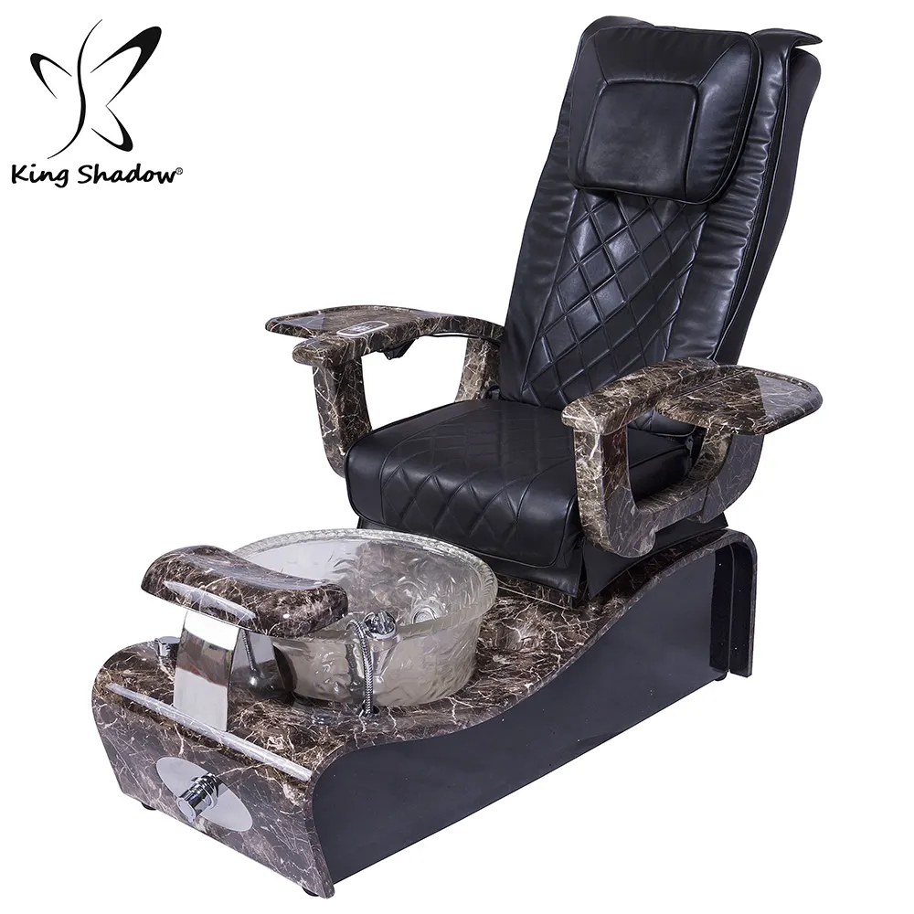 China cadeira de massagem nos pés spa pedicure tigela de luxo em mármore preto preço barato cadeiras spa pedicure para venda