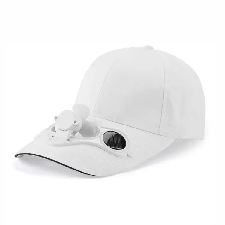 Chapeau de golf de baseball unisexe pour hommes Casquette de golf à panneau solaire avec ceinture de rangement et interrupteur