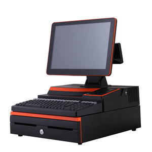 JESEN Top-rated Payment Terminal Machine Cash Register All in One POS <strong>System</strong> <strong>Embedded</strong> 50mm Printer and Keyboard and Cash Drawer - Product Image 1