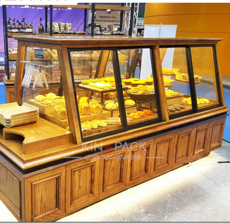 Suporte de mobília para visualização de pão, suporte para exibição de padaria usada em loja