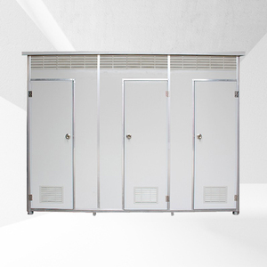 Tragbare Moderne Outdoor-Toilette aus Stahl, Mobile WC-Dusche für Apartment, Haus, Außenbereich, Büro, Praktisches Badezimmer, Portables WC - Product Image 2