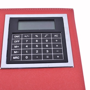 2023 Leder Tagebuch Notizbuch personal izzabili Büro Notizblock Notizbuch mit Taschen rechner und Stift - Product Image 5