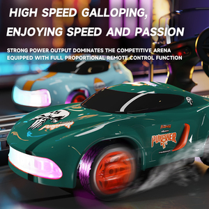 JJRC Q197 Mini masaüstü sürüklenme RC araba 1/64 ölçekli RC Model 6 işık renkleri uzaktan kumanda ve araba entegre tasarım oyuncak yarış arabası - Product Image 4