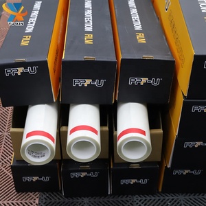 PPF-U自動車用ビニールラップクリアグロスビニール粘着性5ftx49.2ftロール保護6.5Mil TPHPPFカーペイント保護フィルム