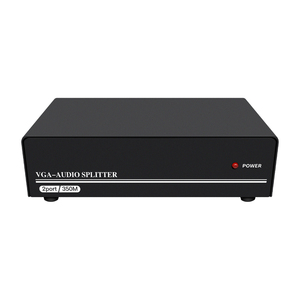350MHz VGA and Audio <strong>Splitter</strong> 2port 1920*1440 1in 2output VGA <strong>Splitter</strong> 1x2 with Audio