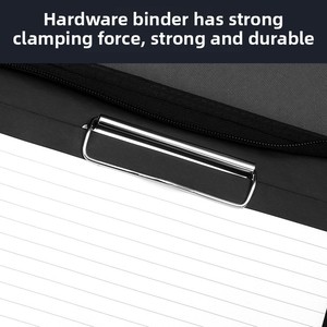 Carpeta de archivos A4 personalizable multifunción con cremallera bolsa Manager Business Notebook almacenamiento de documentos Funda de cuero para ventas A6 A5