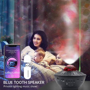 Stern Projektor Lampe LED Musik Bluetooth USB Lichterketten drehen Stern Nachtlicht Dekor Home Schlafzimmer Raum Galaxy Projektor