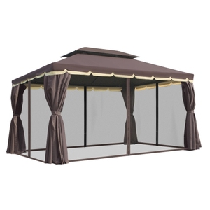โครงอลูมิเนียมเคลือบผงกลางแจ้งขนาด3X5 hardtop พร้อมฝาปิดด้านข้าง - Product Image 1