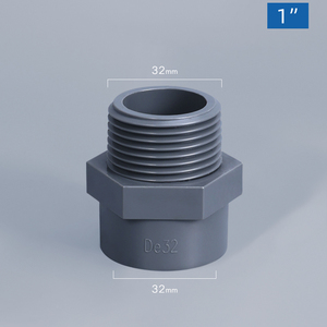 2 Inch PVC Schedule 40 MPT X <strong>S</strong> Male Adapter IBC Tank Fitting Pipe <strong>Coupling</strong> in Stock - Product Image 3