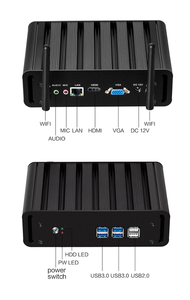 工場直接デスクトップコンピューターMinipcCore i3 i5 i7 Ubuntu LinuxファンレスミニPCホームオフィスビジネス用 - Product Image 6