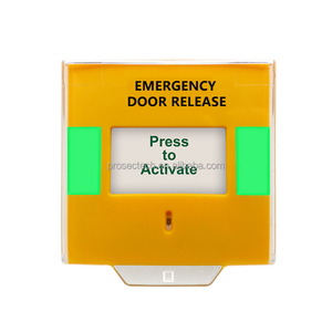 Ripristino chiave più recente doppio N.O/N.C/COM pulsante di rilascio porta di emergenza interruttore a pulsante di uscita con Led e cicalino - Product Image 3