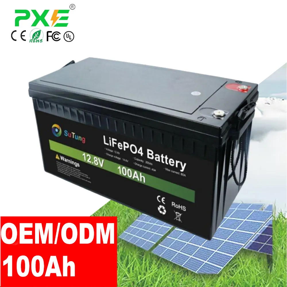 Batería Solar LiFePo4 3,7 V 12V 24V 48V 300ah 200ah 150ah 100Ah 50ah Batería de fosfato de hierro y litio Batería de almacenamiento de energía