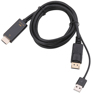 4K 60Hz <strong>HDMI</strong> to DisplayPort Adapter/Converter <strong>HDMI</strong> Male+ USB2.0 to DP Male <strong>Output</strong> Dongle with Audio Cable 1.8M - Product Image 4