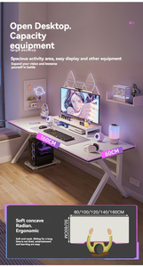 C.e.o Office Lab Basic Ajustable Gaming And Chair Luxury Blue Mini Top Pc Table Computer Desk For Sale Computer - Product Image 3