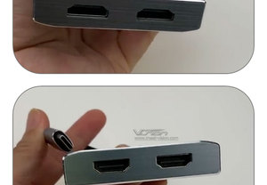 USB C HDMl Adapter Type C to <strong>HDMI</strong> 4K <strong>Dual</strong> HDMl for Mac