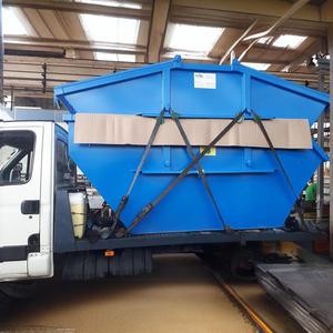 建設現場のゴミリサイクル用のスキップビンとダンピングホッパーを中国製