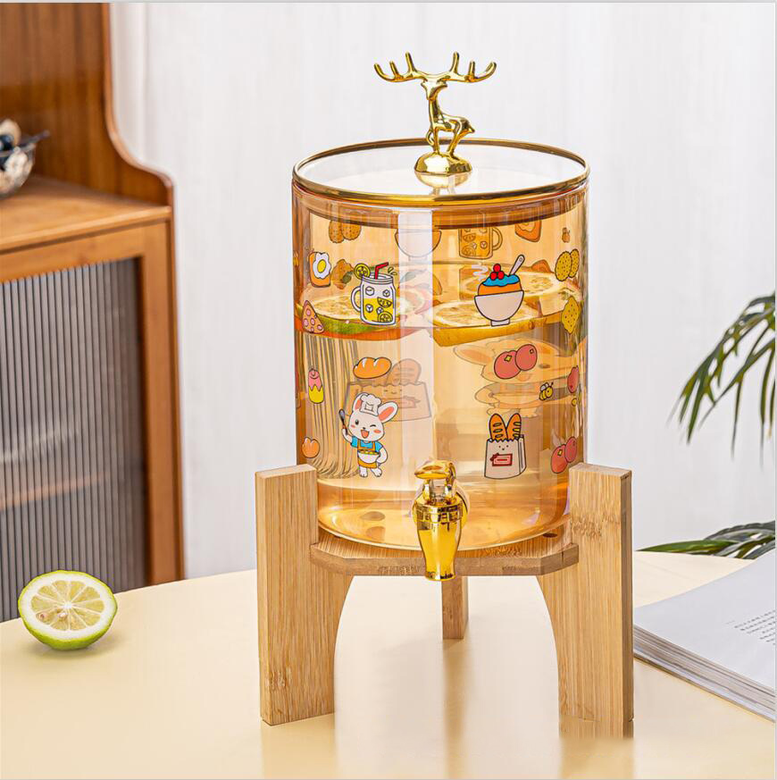 Base de madera con cabeza de ciervo de 3.6L para niña.