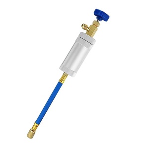 1/2&quot; <strong>ACME</strong> Male and <strong>Female</strong> Fits Universal Oil Filling Syringe for R134A Air Conditioning Injection Tool R134a AC Oil Dye Injector - Product Image 1