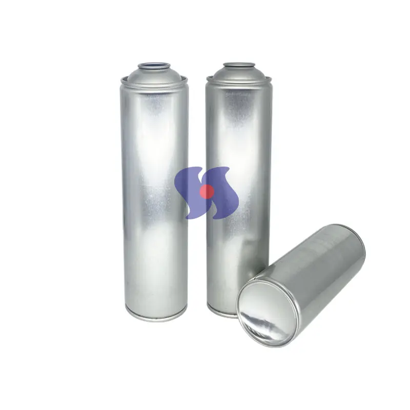 Lata de aerossol vazia para embalagem de garrafa de folha de flandres, latas vazias de alta pressão para revestimento de ambientador