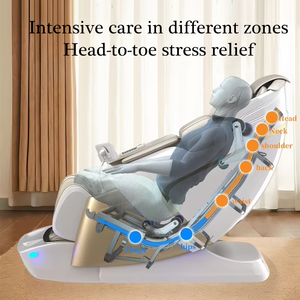 2025 Dual Core Thai Stretch Elektrischer 4D-Massagestuhl Shiatsu Zero Gravity Double Mechanism Chair für den ganzen Körper mit Bein <span class=keywords><strong>massage</strong></span> - Product Image 6
