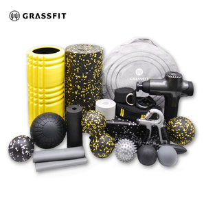 Set rumbai mobilitas rol hitam <span class=keywords><strong>logo</strong></span> kustom perlengkapan bola fascia PT set rol busa yoga fisioterapi faszienrolle - Product Image 1
