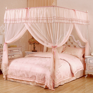 Nuevo producto, mosquitera Rectangular de poliéster estilo princesa, mosquitera de cama de doble tamaño - Product Image 1