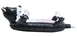 Zomer opblaasbare zwembadvlot voor honden, zwart, voor tieners, volwassenen en huisdieren. Nieuw ontwerp opblaasbare Border Collie honden zwembadvlot voor de zomer. - Product Image 2