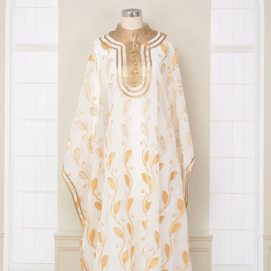 Abaya musulmana bordada en oro para mujer caftán marroquí 2024 nueva túnica chaleco conjunto de 2 piezas ropa islámica vestido de Turquía Ramadán