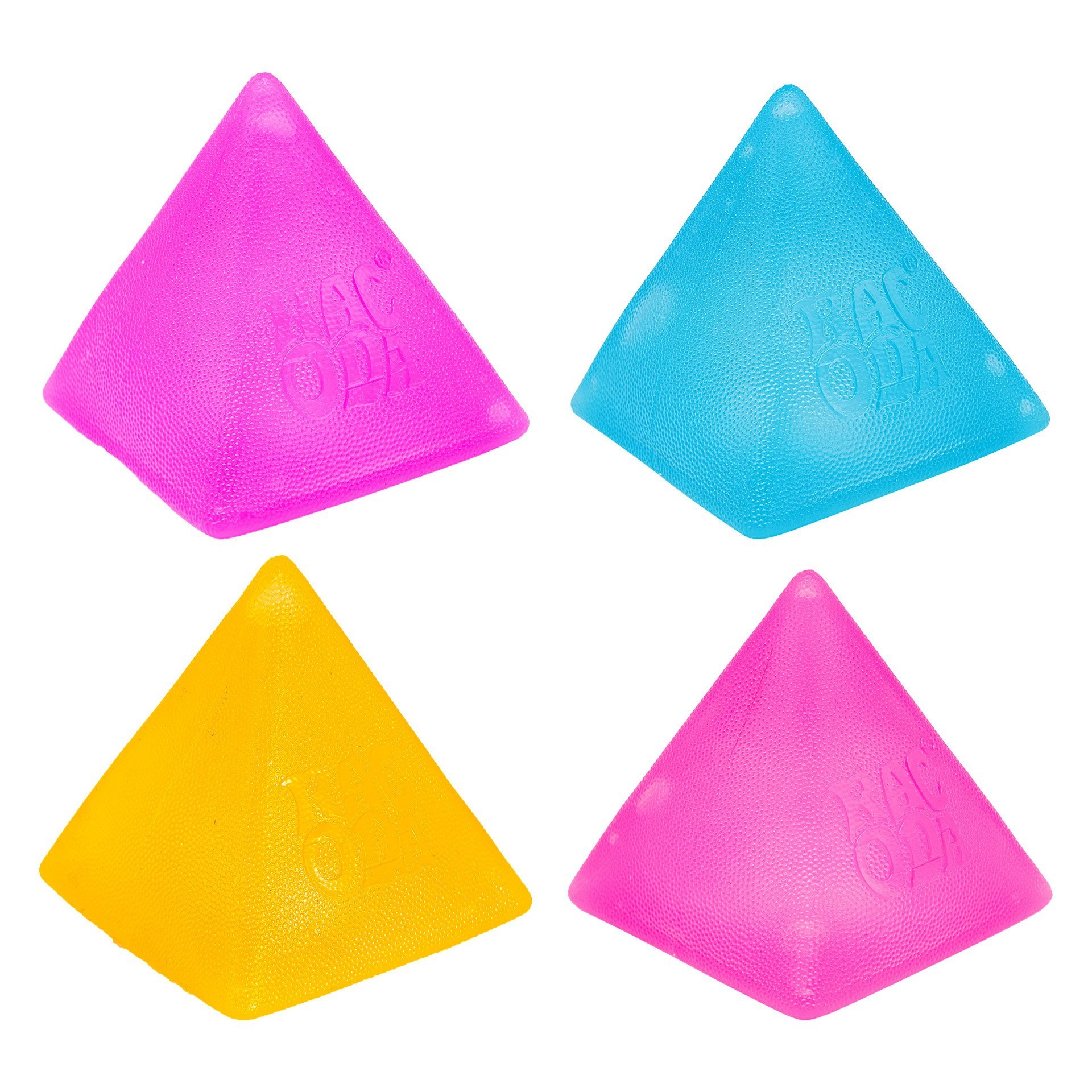 Emballage en sachet OPP mat, forme pyramide - couleur aléatoire.