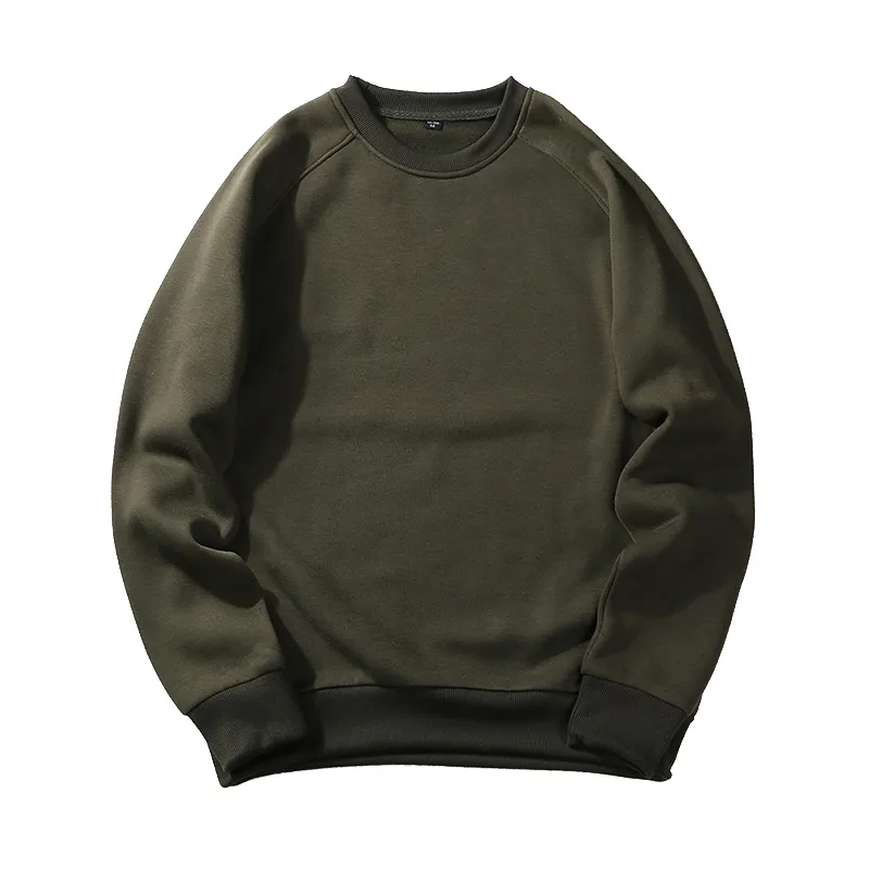 Wholesale Casual Fleece Men Crew Neck Sweatshirt Custom Logo Men's Crewneck Blank Pullover Sweatshirt