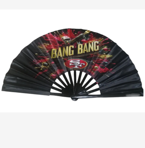 San Francisco 49ers kişiselleştirilmiş büyük gurur yüksek kaliteli el <span class=keywords><strong>Fan</strong></span> katlanır yüksek kaliteli el özel <span class=keywords><strong>Fan</strong></span>